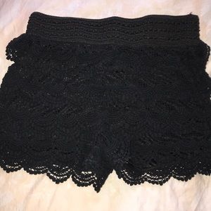 Black fringe shorts!